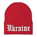 Trendy Apparel Shop Ukraine Old English Embroidered Long Cuff Beanie