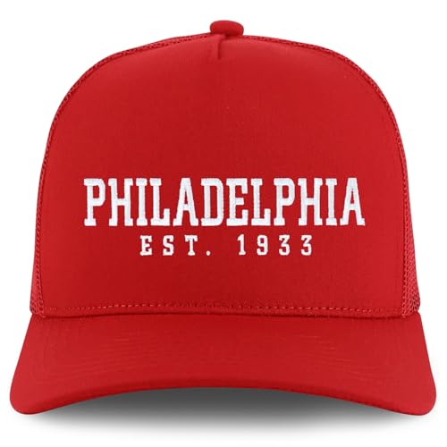 Trendy Apparel Shop Philadelphia Est.1933 Embroidered 5 Panel Snapback Trucker Cap