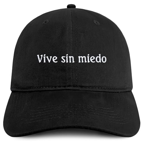 Trendy Apparel Shop Vive Sin Miedo Embroidered Cotton Low Profile Dad Hat