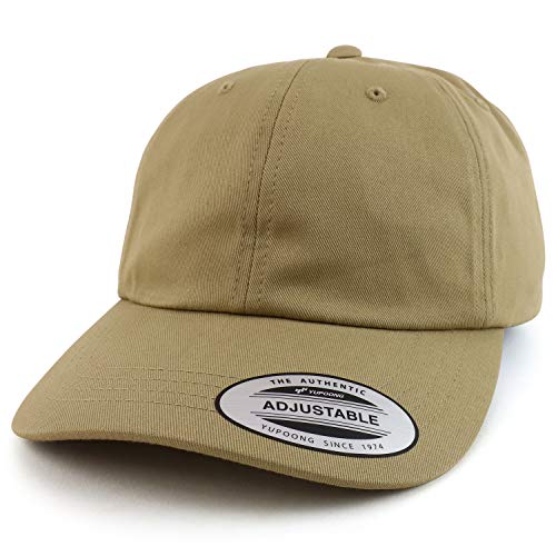 Trendy Apparel Shop Oversize XXL Plain Unstructured Soft Crown Cotton Cap