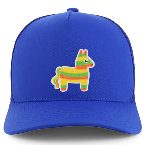 Trendy Apparel Shop Mexican Fiesta Pinata Donkey Embroidered Patch Trucker Cap