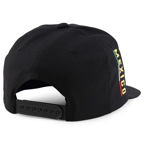 Trendy Apparel Shop MEX 3D Embroidered Flatbill Snapback Cap