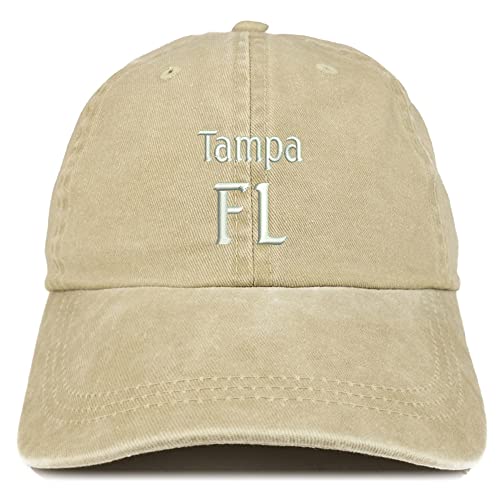 Trendy Apparel Shop Tampa FL Embroidered Pigment Dyed Washed Baseball Cap