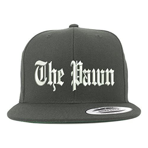 Trendy Apparel Shop The Pawn Old English Embroidered Flatbill Snapback