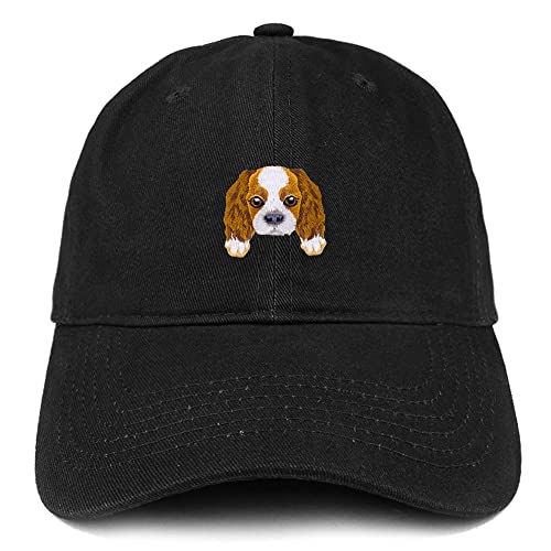 Trendy Apparel Shop Cavalier King Patch Low Profile Soft Cotton Baseball Cap