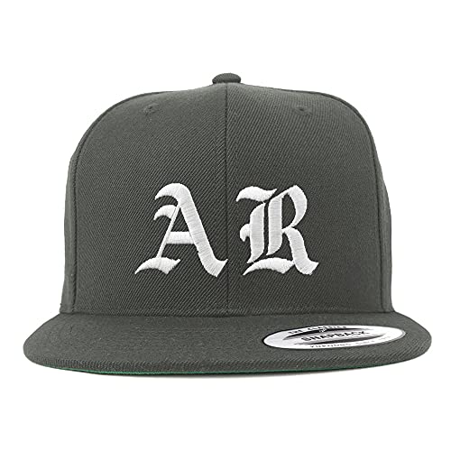 Trendy Apparel Shop Arkansas AR Old English Embroidered Flatbill Snapback