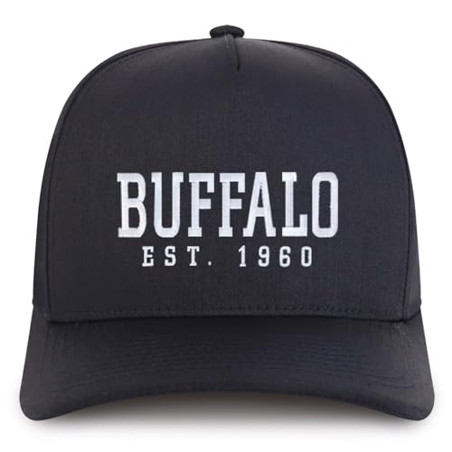 Trendy Apparel Shop Buffalo Est.1960 Embroidered 5 Panel Structured Baseball Cap
