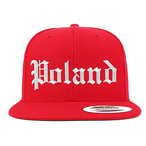 Trendy Apparel Shop Poland Old English Embroidered Flatbill Snapback