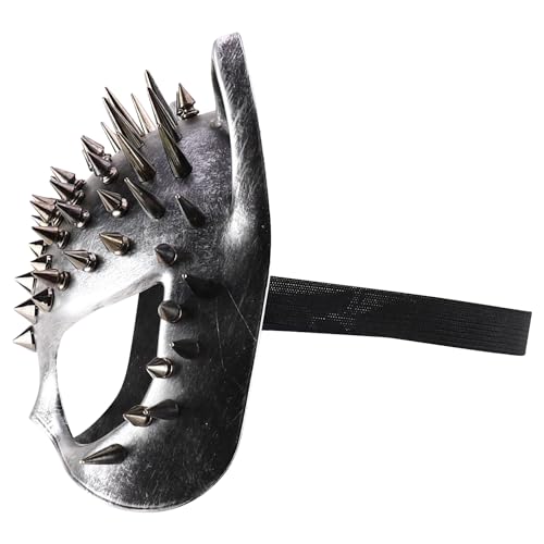 Trendy Apparel Shop Women's Steampunk Splike Cat Half Mask Costume Accessory