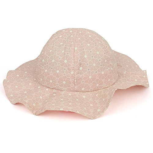 Trendy Apparel Shop Floral Pattern Printed Infant Bucket Hat with Chin Strap