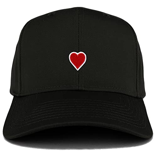 Trendy Apparel Shop Emoticon Heart Patch Structured Baseball Cap