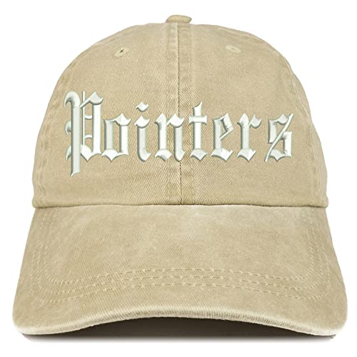 Trendy Apparel Shop Old English Pointers Washed Pigment Dyed Baseball Cap