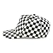 Trendy Apparel Shop Structured 5 Panel Checkered Print Baseball Cap