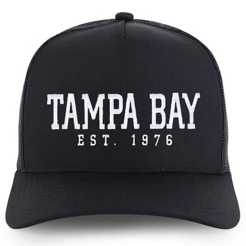 Trendy Apparel Shop Tampa Bay Est.1976 Embroidered 5 Panel Snapback Trucker Cap