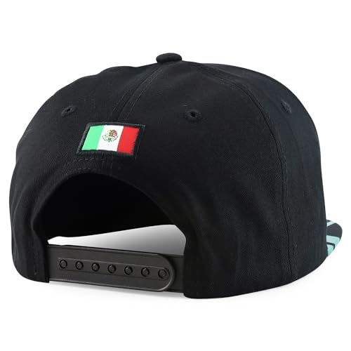 Trendy Apparel Shop Mexico States Auto License Plate Theme Flat Bill Snapback Cap