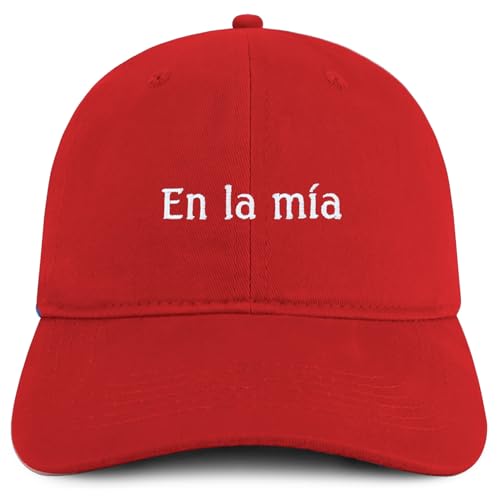 Trendy Apparel Shop En La Mia Embroidered Cotton Low Profile Dad Hat