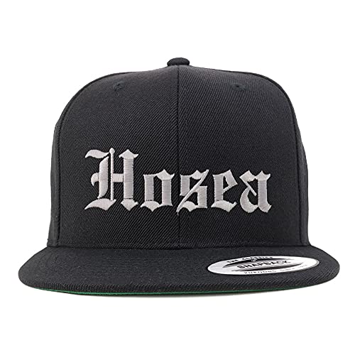 Trendy Apparel Shop Hosea Old English Embroidered Flatbill Snapback