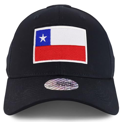 Trendy Apparel Shop Chile Flag Hook and Loop Patch Tactical Baseball Cap