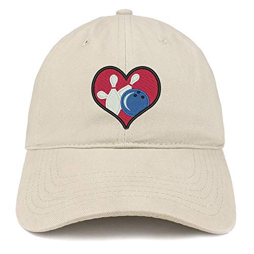 Trendy Apparel Shop Love to Bowl Embroidered Unstructured Cotton Dad Hat