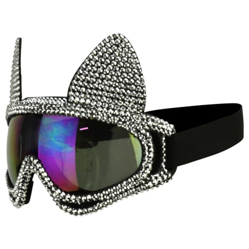 Trendy Apparel Shop Bling Rhinestone Festival Rave Goggles