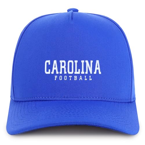 Trendy Apparel Shop Carolina Embroidered 5 Panel Structured Baseball Cap