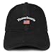 Trendy Apparel Shop Massachusetts USA Flag Low Profile Soft Cotton Baseball Cap