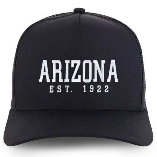 Trendy Apparel Shop Arizona Est.1922 Embroidered 5 Panel Snapback Trucker Cap