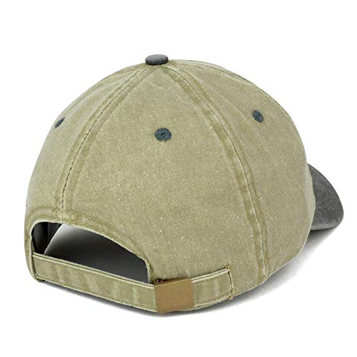 Trendy Apparel Shop Boo Patch Pigment Dyed Washed Two Tone Baseball Cap