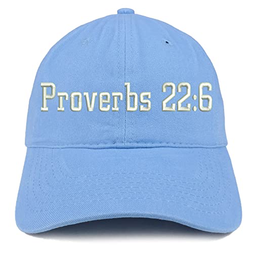Trendy Apparel Shop Proverbs 22: 6 Low Profile Soft Cotton Baseball Cap