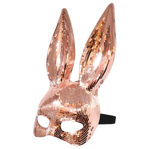 Trendy Apparel Shop Women's Bunny Half Mask Costume Accessory