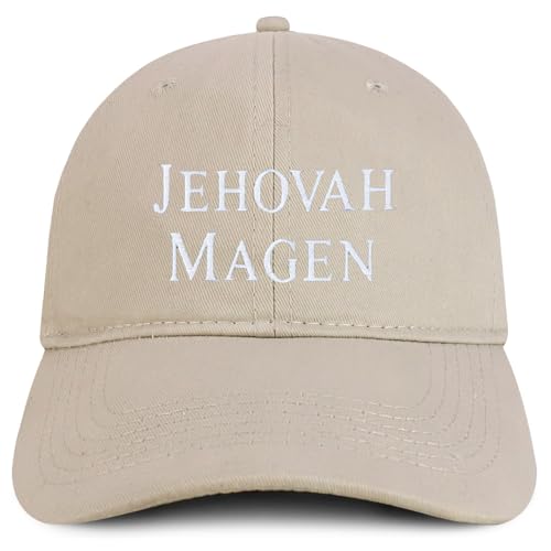 Trendy Apparel Shop Jehovah Magen Embroidered Soft Cotton Baseball Cap
