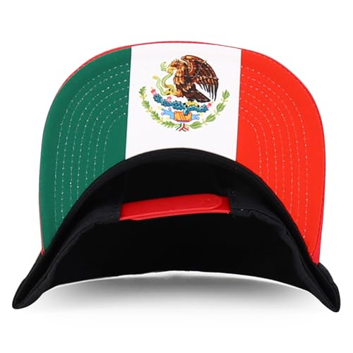 Trendy Apparel Shop Mexico Guadalupe Embroidered Flat Bill Snapback Cap