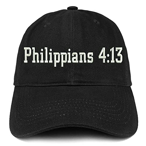 Trendy Apparel Shop Philippians 4:13 Low Profile Soft Cotton Baseball Cap