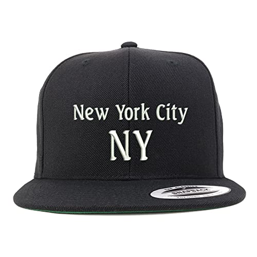 Trendy Apparel Shop New York City NY Embroidered Flatbill Snapback