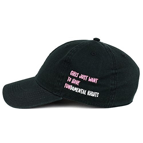 Trendy Apparel Shop Girls Want to Have Fundamental Rights Embroidered Unstructured Cotton Cap