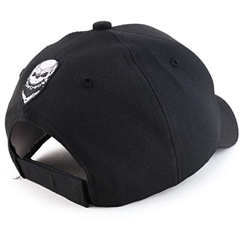 Trendy Apparel Shop Skull Bandana Embroidered Structured Baseball Cap