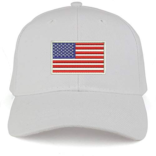 Trendy Apparel Shop USA White Flag Embroidered Youth Size Kids Structured Baseball Cap