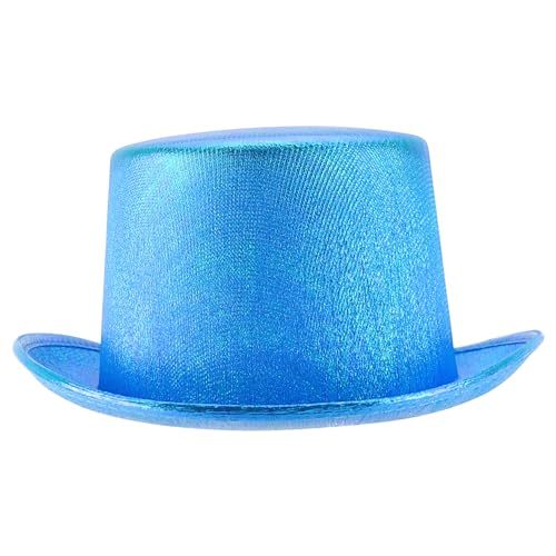 Trendy Apparel Shop Party Costume Metallic Glitter Top Hat