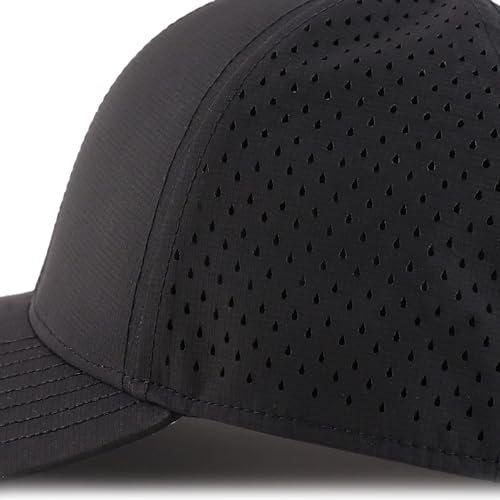 Trendy Apparel Shop Oversize XXL Laser Cut Holes Back Performance Snapback Ball Cap