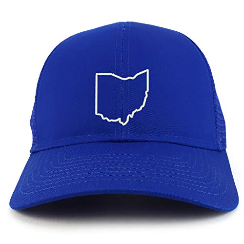 Trendy Apparel Shop Ohio State Outline Structured High Profile Trucker Cap