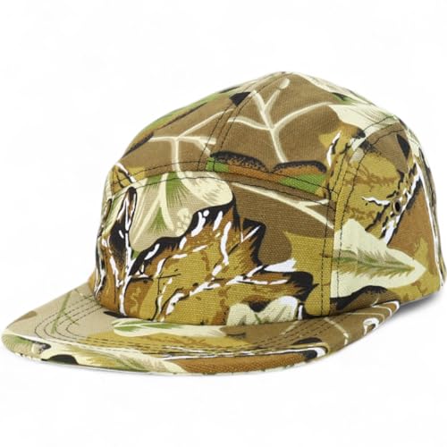 Trendy Apparel Shop 5 Panel Camouflage Printed Camper Style Cap