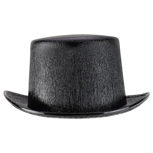 Trendy Apparel Shop Party Costume Metallic Glitter Top Hat