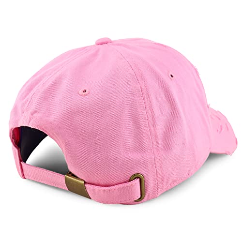 Trendy Apparel Shop Oversized XXL Frayed Unstructured Soft Crown Cotton Dad Hat