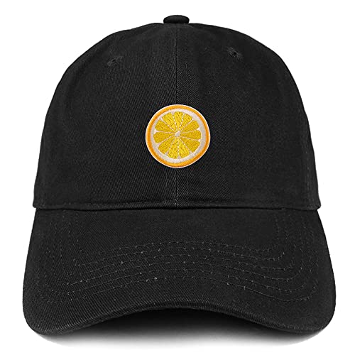 Trendy Apparel Shop Orange Fruit Patch Low Profile Soft Cotton Orange Fruit Cap