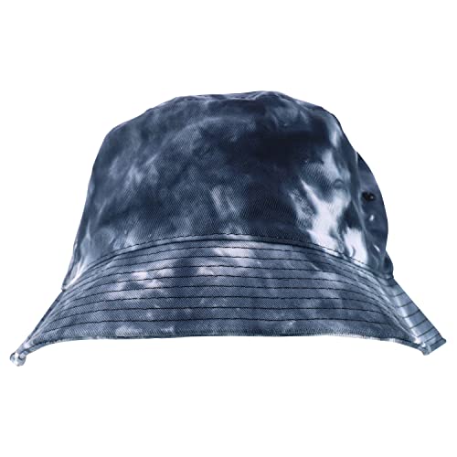 Trendy Apparel Shop Plain 100% Cotton Tie Dyed Patterned Summer Bucket Hat