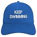 Trendy Apparel Shop Keep Swimming Embroidered Cotton Baseball Cap