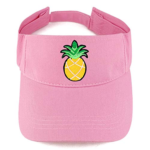 Trendy Apparel Shop Pineapple Patch Cotton Summer Visor Cap