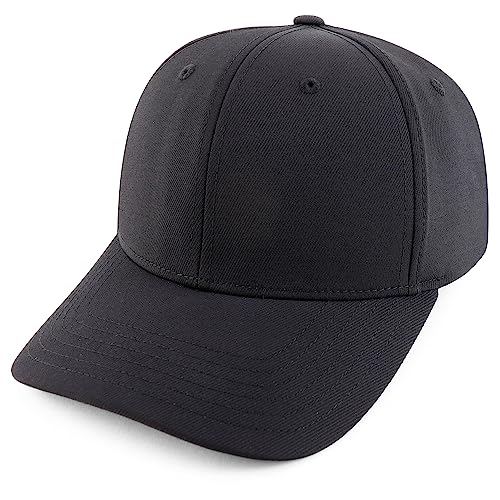 Trendy Apparel Shop Oversize XXL Plain Air Thru Structured Curved Bill Fitted Cap