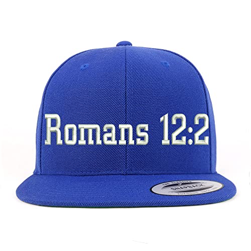 Trendy Apparel Shop Romans 12:2 Embroidered Flatbill Snapback