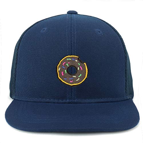 Trendy Apparel Shop Donut Patch Structured Infant Flatbill Mesh Snapback Cap